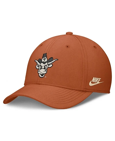 Nike Men's Texas Orange Longhorns Dri-fit Vintage Rise Swooshflex Flex Hat
