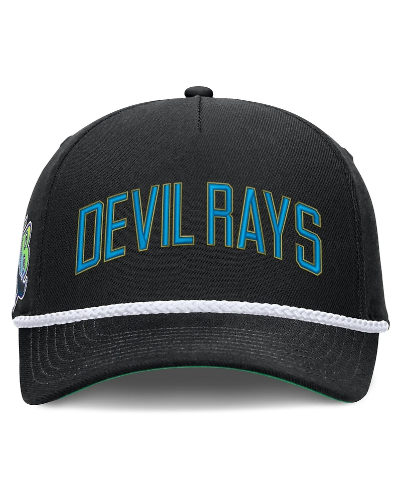 Men's Nike Black Tampa Bay Rays Cooperstown Collection Rise Adjustable Hat