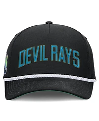 Men's Nike Black Tampa Bay Rays Cooperstown Collection Rise Adjustable Hat