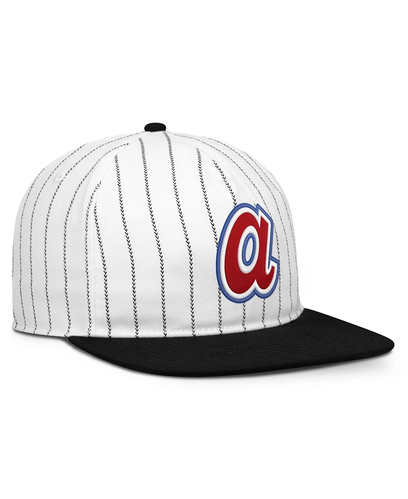 Men's Nike White/Black Atlanta Braves Cooperstown Collection Pro Adjustable Hat