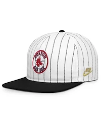 Men's Nike White/Black Boston Red Sox Cooperstown Collection Pro Adjustable Hat