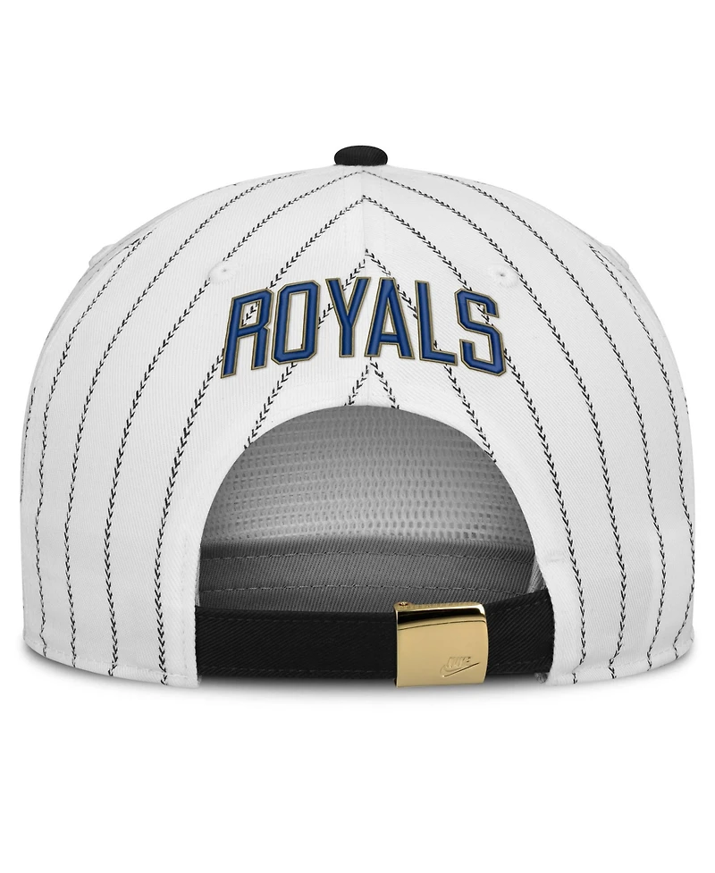 Men's Nike White/Black Kansas City Royals Cooperstown Collection Pro Adjustable Hat