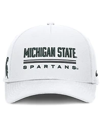 Men's Nike White Michigan State Spartans 2026 Sideline Dri-fit Rise Adjustable Hat
