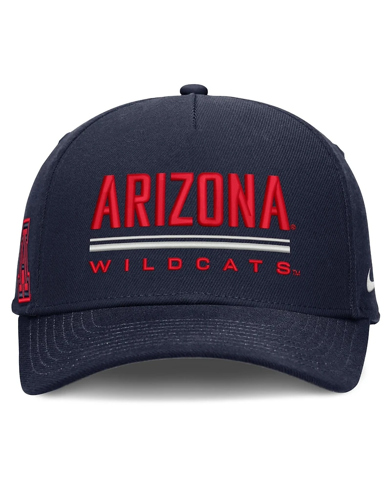 Nike Men's Navy Arizona Wildcats 2026 Sideline Dri-fit Rise Adjustable Hat