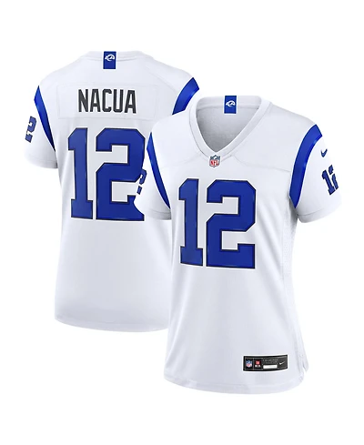 Nike Women's Los Angeles Rams Puka Nacua V-Neck Short-Sleeve Game Jersey
