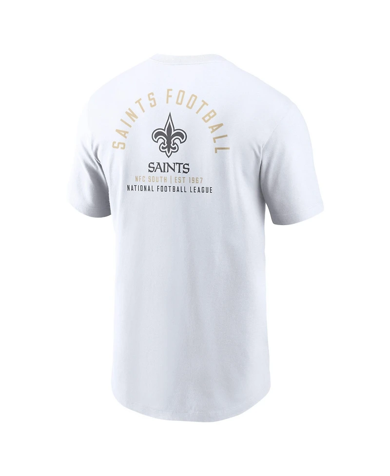 Nike Men's White New Orleans Saints Split Logo T-Shirt