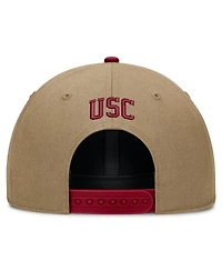 Men's and Women's Nike Beige/Cardinal Usc Trojans Primetime Rise Dri-fit Adjustable Hat