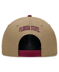 Men's and Women's Nike Beige/Garnet Florida State Seminoles Primetime Rise Dri-fit Adjustable Hat