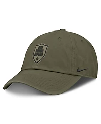 Nike Men's Olive Ohio State Buckeyes Primetime SwooshFlex Dri-fit Hat