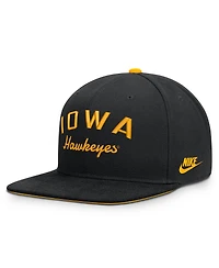 Nike Men's Black Iowa Hawkeyes Legacy Snapback Hat