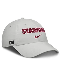 Men's and Women's Nike Gray Stanford Cardinal 2026 On-Field Gameday Club Adjustable Hat
