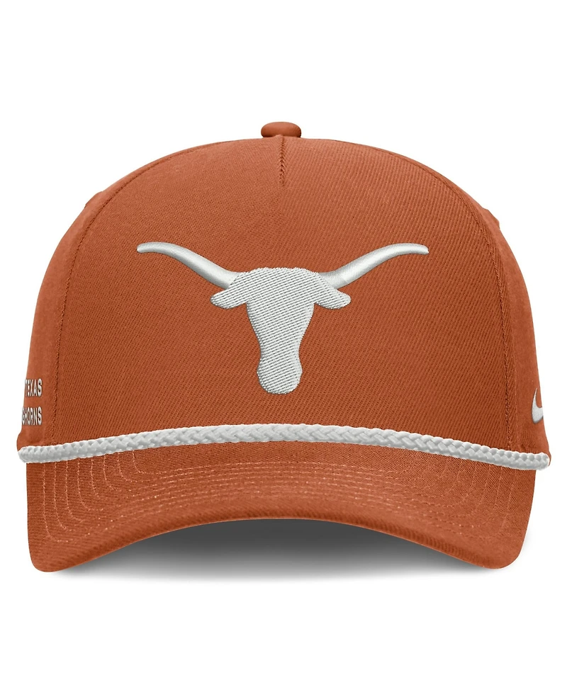 Nike Men's and Women's Texas Orange Texas Longhorns Rope Rise Adjustable Hat