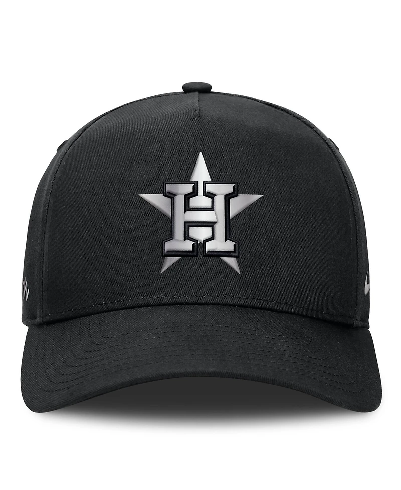 Men's Nike Black Houston Astros Rise Dri-fit A-Frame Adjustable Hat