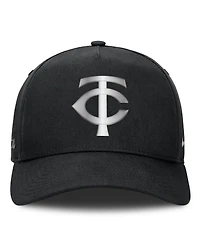 Men's Nike Black Minnesota Twins Rise Dri-fit A-Frame Adjustable Hat