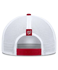 Men's Nike Khaki/Red Washington Nationals Rise A-Frame Trucker Adjustable Hat
