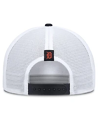Men's Nike Khaki/Navy Detroit Tigers Rise A-Frame Trucker Adjustable Hat