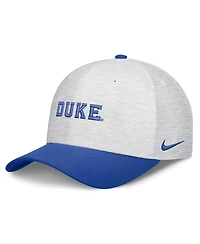 Nike Men's and Women's Gray/Royal Duke Blue Devils Primetime Rise Adjustable Hat