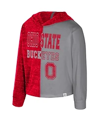 Colosseum Toddler Scarlet Ohio State Buckeyes Gals Knit Hoodie