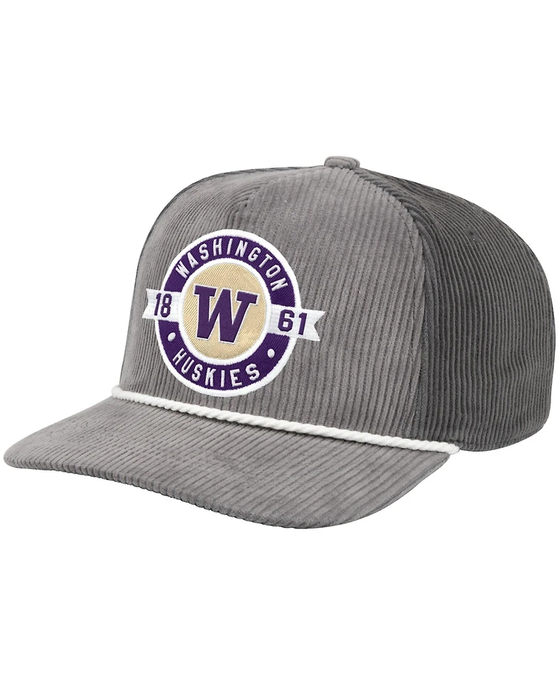 Colosseum Men's Gray Washington Huskies Where's My Hat Podium Adjustable Trucker Hat
