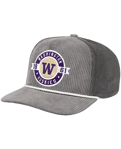 Colosseum Men's Gray Washington Huskies Where's My Hat Podium Adjustable Trucker Hat