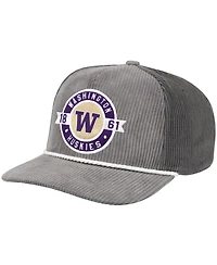 Colosseum Men's Gray Washington Huskies Where's My Hat Podium Adjustable Trucker Hat