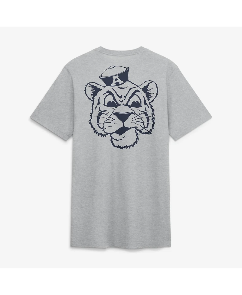 Men's Nike Heather Gray Auburn Tigers Arch Wordmark Legacy Tri-Blend T-Shirt