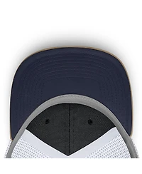 Nike Men's and Women's Beige/Navy Auburn Tigers Primetime Arched Trucker Adjustable Hat