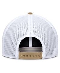 Nike Men's and Women's Beige/Royal Duke Blue Devils Primetime Arched Trucker Adjustable Hat
