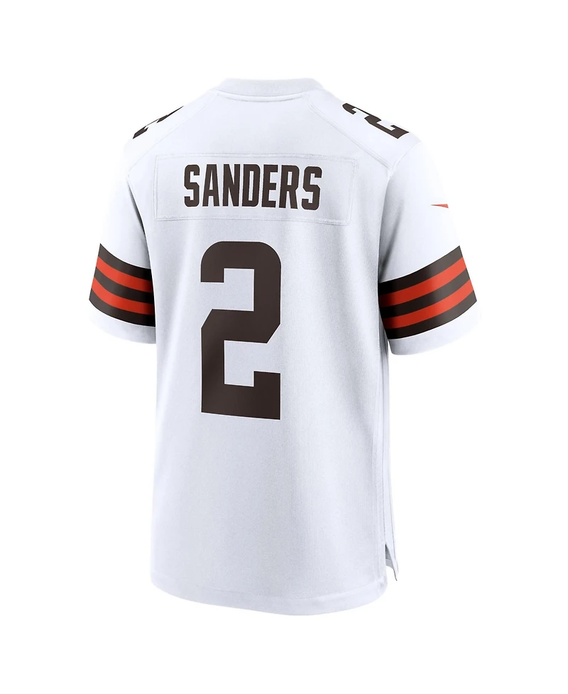 Nike Men's Shedeur Sanders White Cleveland Browns Game Jersey