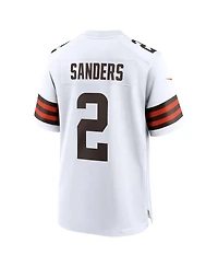 Nike Men's Shedeur Sanders White Cleveland Browns Game Jersey