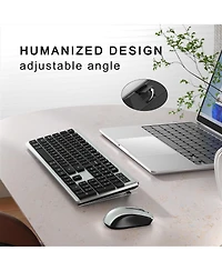 Lofree Wireless Silent Full-Size Keyboard and Mouse Set for Windows