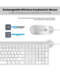 Lofree Wireless Rechargeable Silent Keyboard and Mouse Set