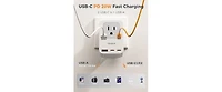 Tessan Cell Phone Charging Accessory with 20W, 2 Usb C, 1 outlet for Home, Office and Travel