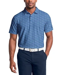 Pga Tour Men's Classic Floral Confetti Print Golf Polo Shirt