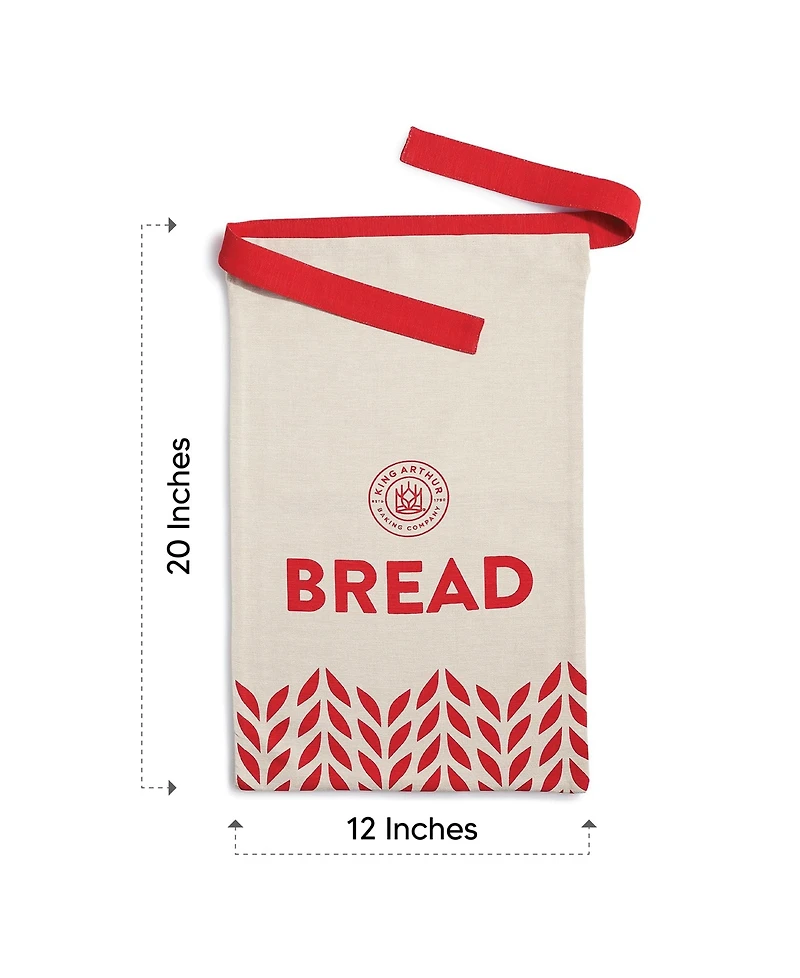 King Arthur Baking Company Cotton Bread Bag, 20" x 12"