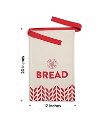 King Arthur Baking Company Cotton Bread Bag, 20" x 12"