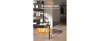 Tessan PS06 Surge Protector Desk Clamp 10-Foot Power Strip with 5 Outlets and 2 Usb-c Ports for phones, tablets and personal devices