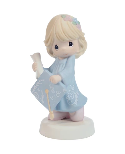 Precious Moments Graduation Blonde Girl Figurine