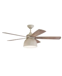 52" Craftmade Ventura Cottage White Led Damp Ceiling Fan with Remote