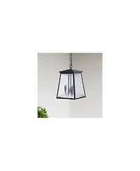 Craftmade Armstrong 12 3/4" High Black and Glass Outdoor Hanging Light