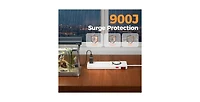 Tessan Power Strip with Usb Charging with 4 Feet for Home, Office and Travel
