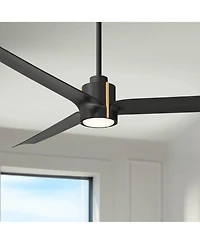 60" Casa Vieja Aero Matte Led Ceiling Fan with Remote