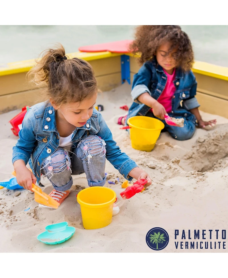 Palmetto 120 Pack Natural Play Sand for Sand Box, Play Areas, Home, 50 Lb, Creme
