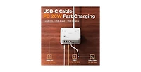 Tessan Power Strip with Usb Charging with 8-in-1, 5Feet, 4 Outlets for Home, Office and Travel