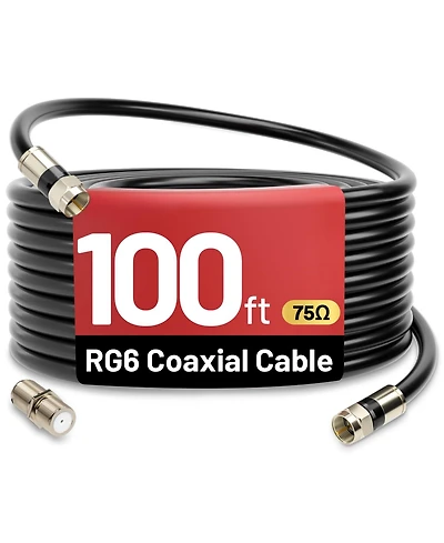 Lofree RG6 Coaxial Cable High Speed Internet Tv Antenna Extension Cord
