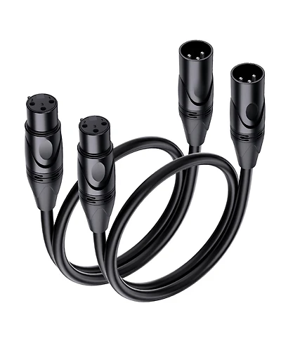 Lofree Xlr Microphone Cables 21 Awg Oxygen-Free Copper Balanced, 2-Pack
