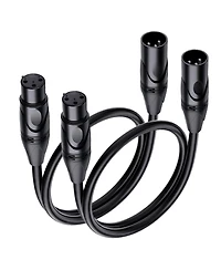Lofree Xlr Microphone Cables 21 Awg Oxygen-Free Copper Balanced, 2-Pack