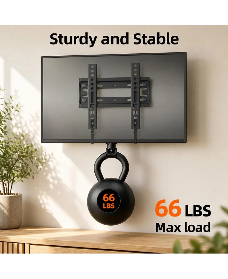 Lofree Full-Motion Heavy-Duty Low-Profile Tv Wall Mount, Up to 32"