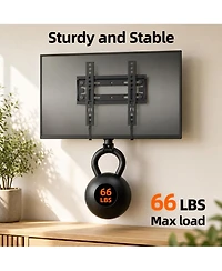 Lofree Full-Motion Heavy-Duty Low-Profile Tv Wall Mount, Up to 32"