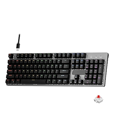 Lofree Wired Mechanical Gaming Keyboard Linear Red Switches Rgb Backlit